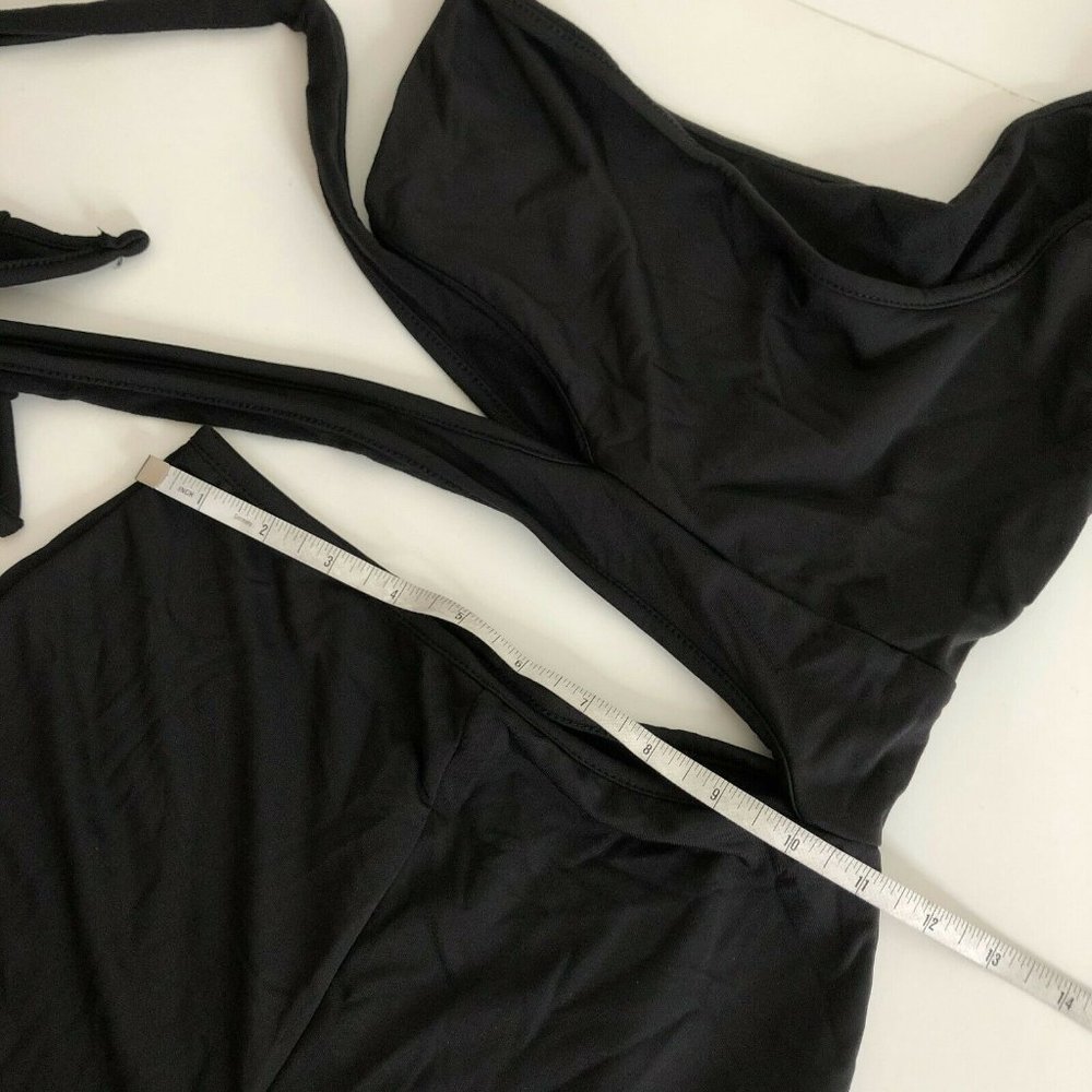 BEAGIMEG Women's Sexy One Shoulder Cut Out Bodycon - Picture 4 of 6